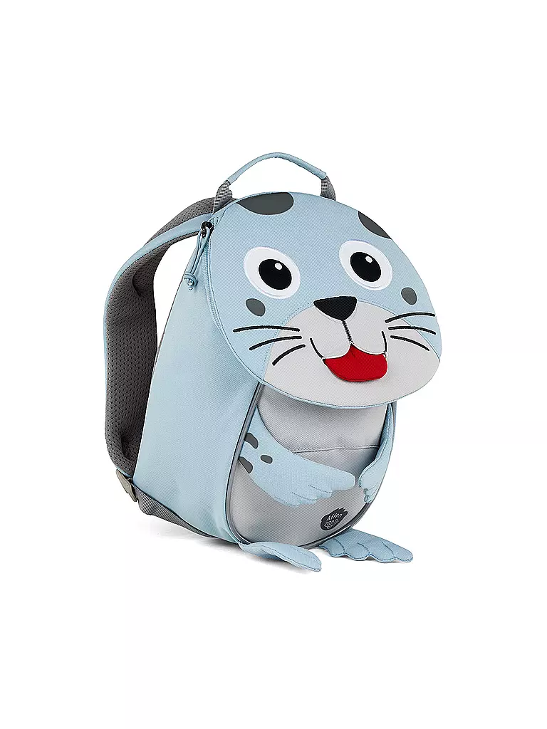AFFENZAHN | Kinder Rucksack Kleine Freunde - Robbe | hellblau