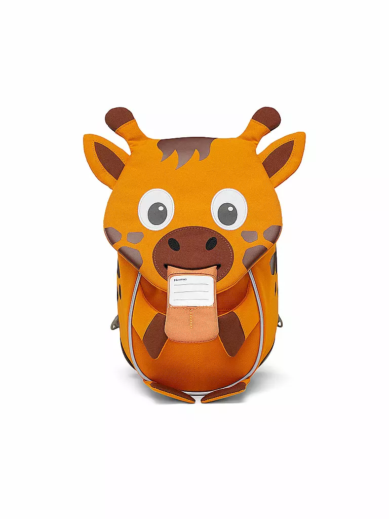 AFFENZAHN | Kinder Rucksack Kleiner Freund - Giraffe | orange