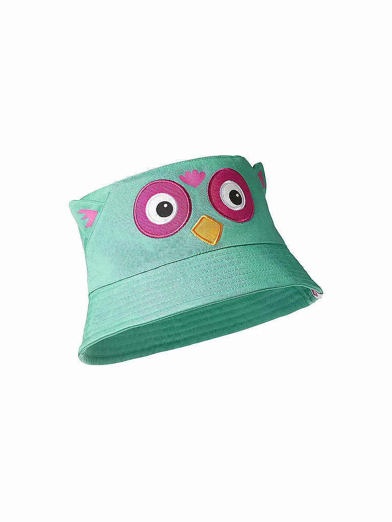 AFFENZAHN | Kinder Sonnenhut Eule (50-52 cm) | türkis