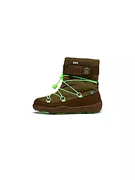 AFFENZAHN | Kinder Barfußschuhe -  Stiefel SNOWY ELEFANT | grün