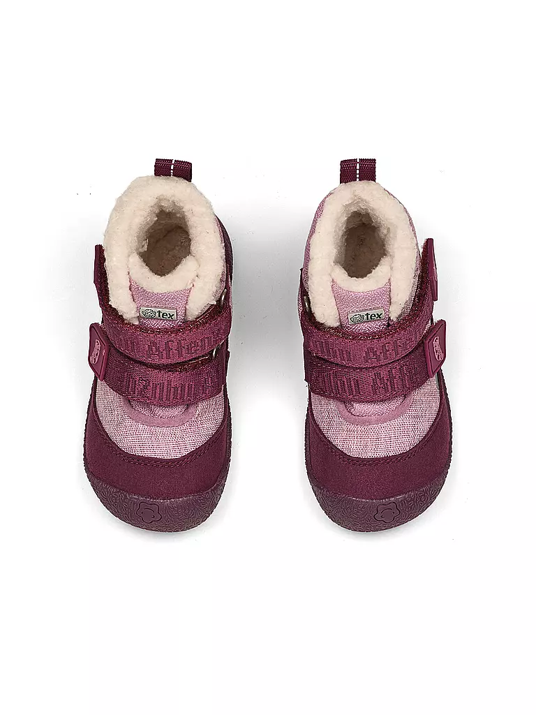 AFFENZAHN | Lauflerner Winterstiefel VEGAN SNUGGY Otter | rosa