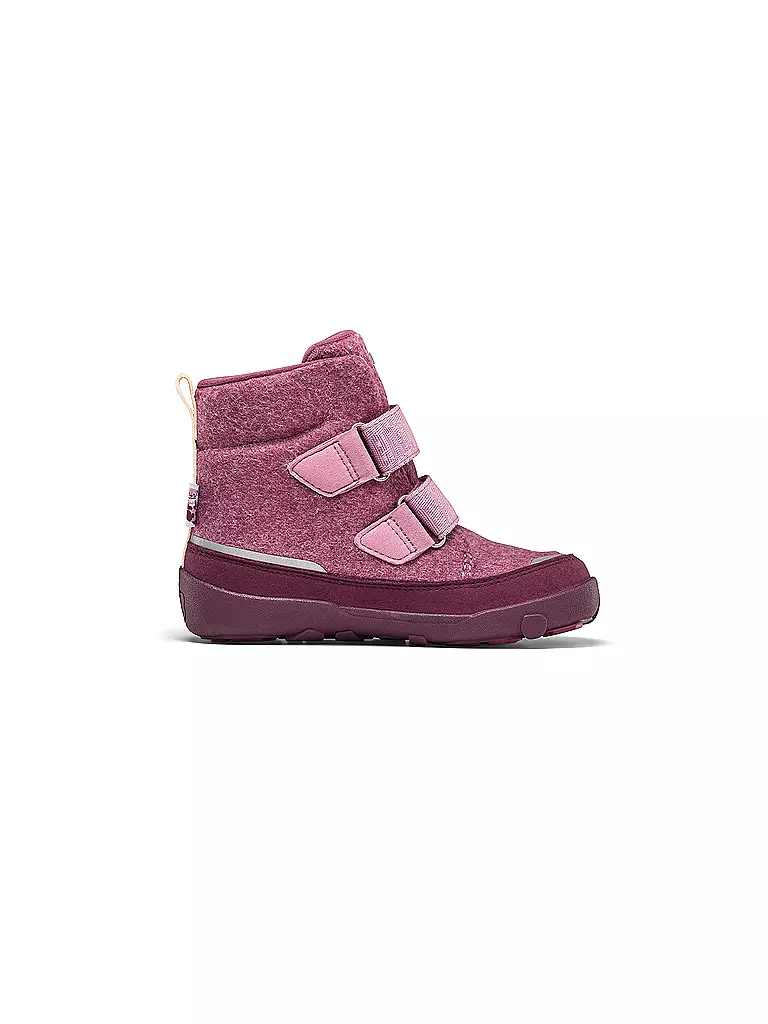 AFFENZAHN | Mädchen Stiefel WOLLE COMFY Otter | dunkelrot