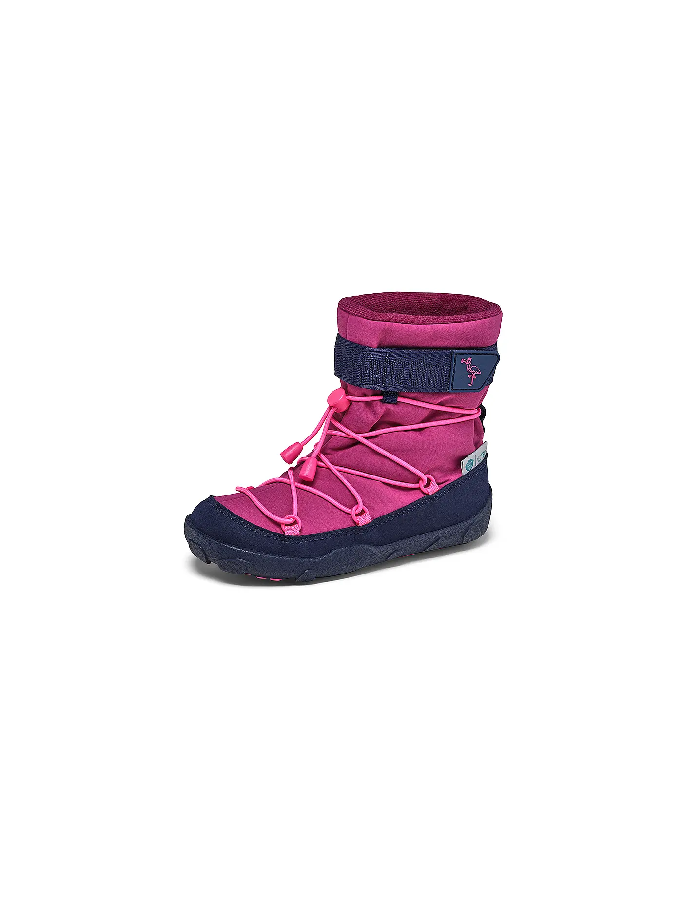 AFFENZAHN | Kinder Winterstiefel  VEGAN SNOWY Eule | dunkelrot