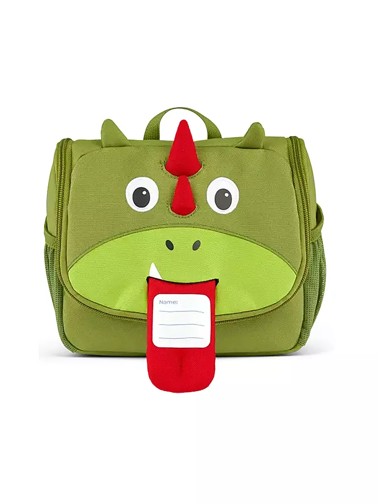 AFFENZAHN | Toilettetasche - Kulturtasche Drache | grün