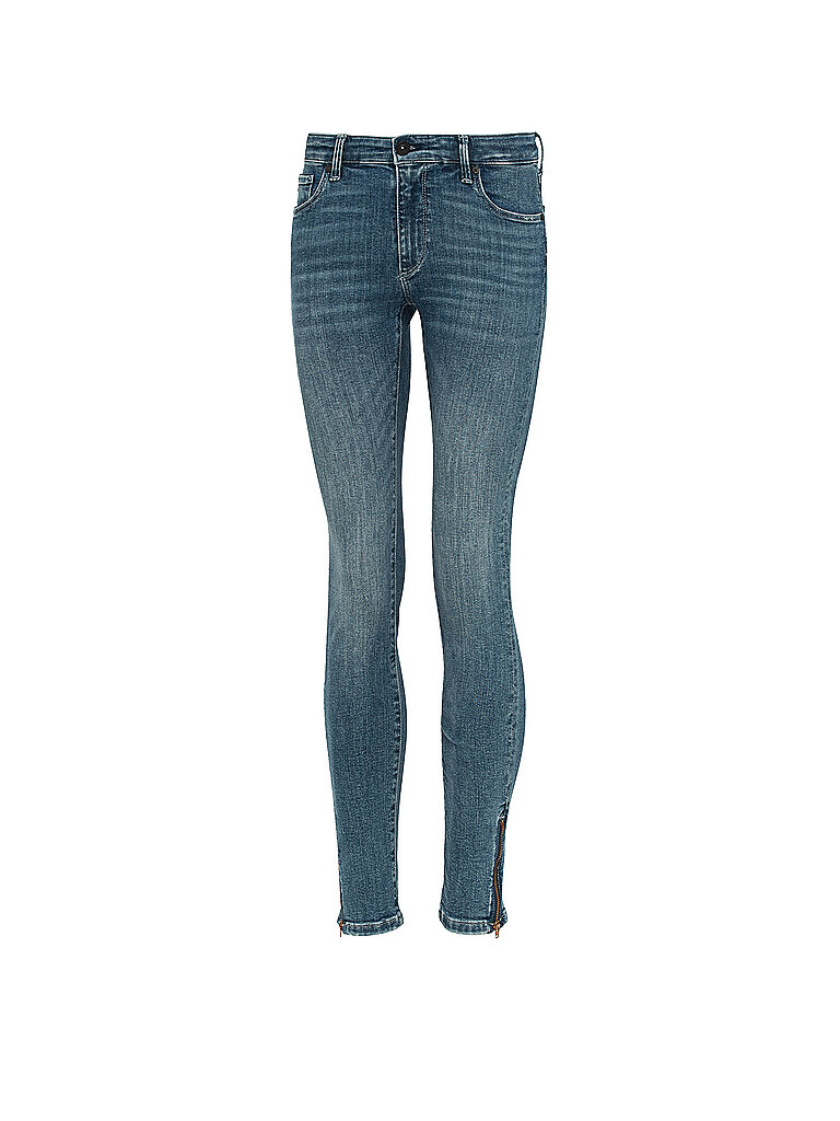 ag jeans skinny fit 7/8 legging ankle dunkelblau | 27