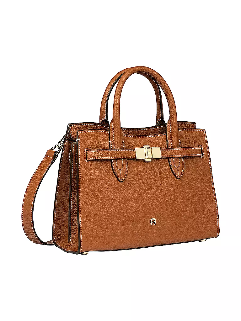 AIGNER | Ledertasche  Henkeltasche FARAH Medium | braun