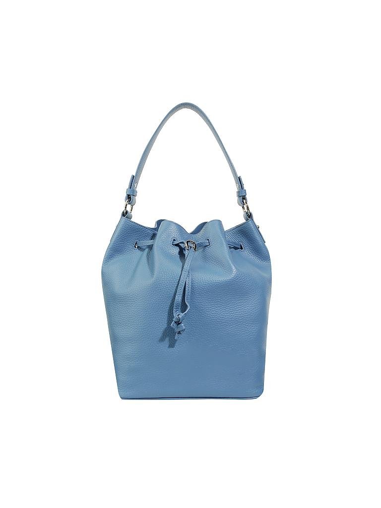 AIGNER | Ledertasche - Beuteltasche "Tara M" | blau