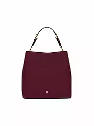 AIGNER | Ledertasche - Bucket Bag DELIA Medium | dunkelrot