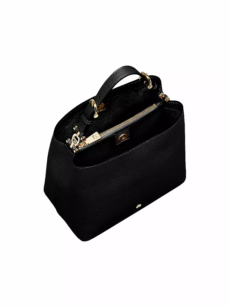 AIGNER | Ledertasche - Bucket Bag DELIA Medium | schwarz