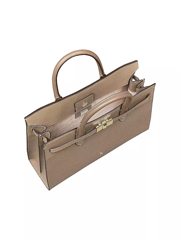 AIGNER | Ledertasche - Henkeltasche FARAH Large | beige