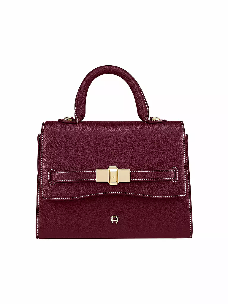 AIGNER | Ledertasche - Henkeltasche FARAH Small | dunkelrot