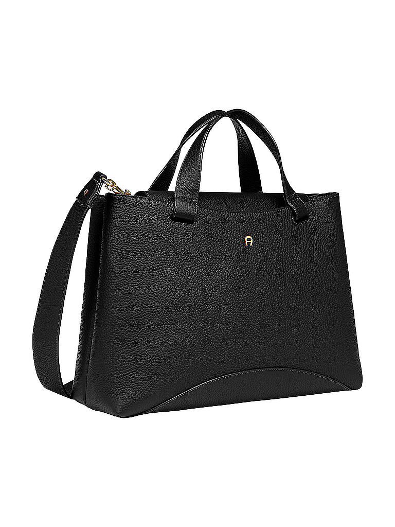 AIGNER | Ledertasche - Henketlasche Selma L | schwarz