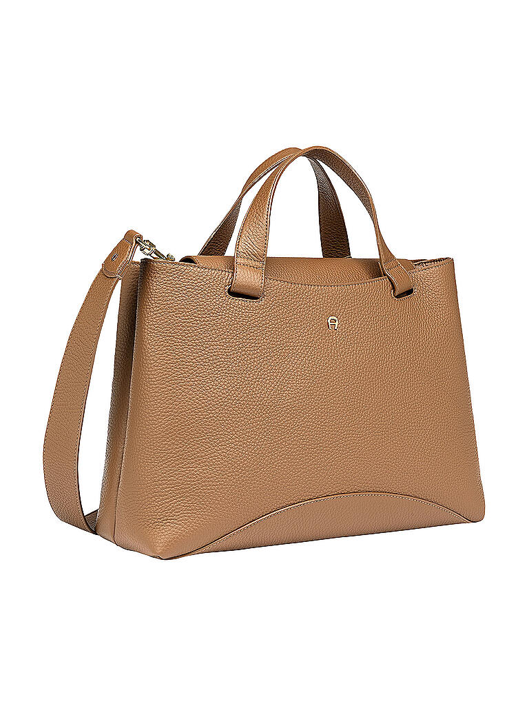 AIGNER | Ledertasche - Henketlasche Selma L | beige