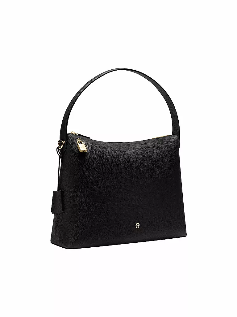 AIGNER | Ledertasche - Hobo Bag DELIA Large | schwarz