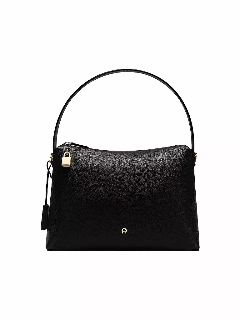 AIGNER | Ledertasche - Hobo Bag DELIA Medium | schwarz