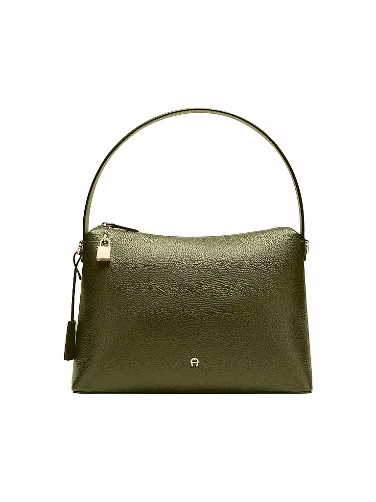 AIGNER | Ledertasche - Hobo Bag DELIA Medium | olive
