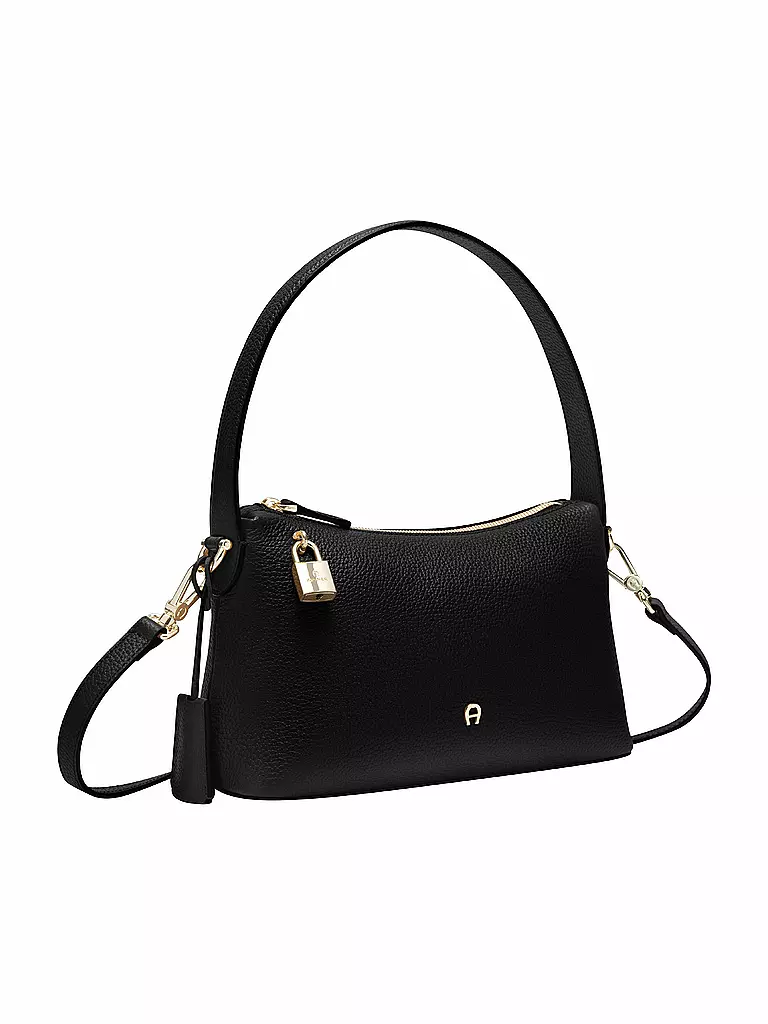 AIGNER | Ledertasche - Hobo Bag DELIA Small | schwarz