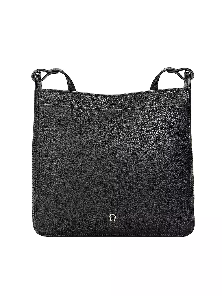 AIGNER | Ledertasche - Hobo Bag PURA Medium | schwarz