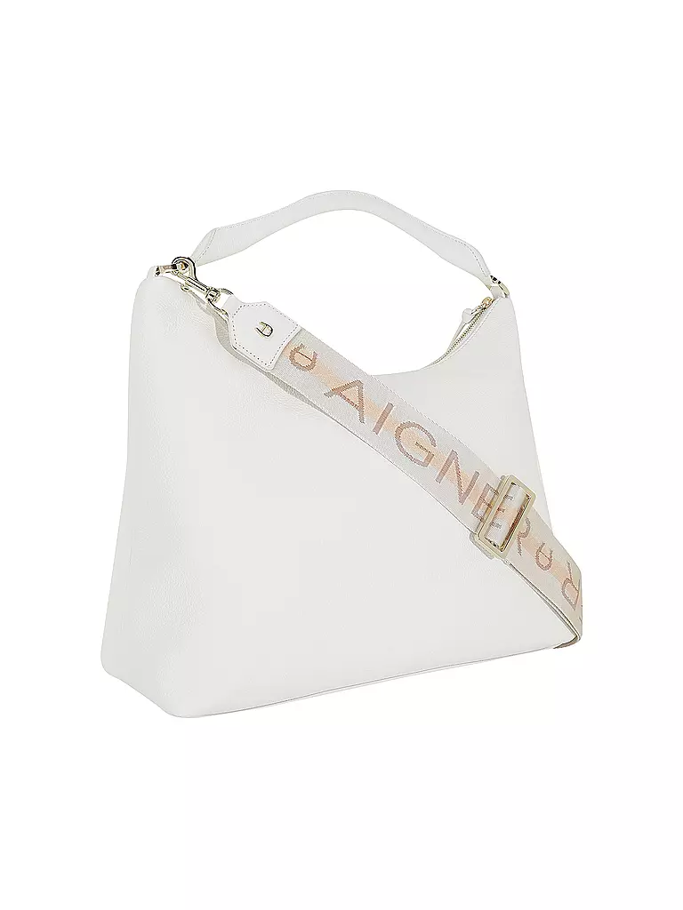 AIGNER | Ledertasche - Hobo Bag ZITA Medium | weiss