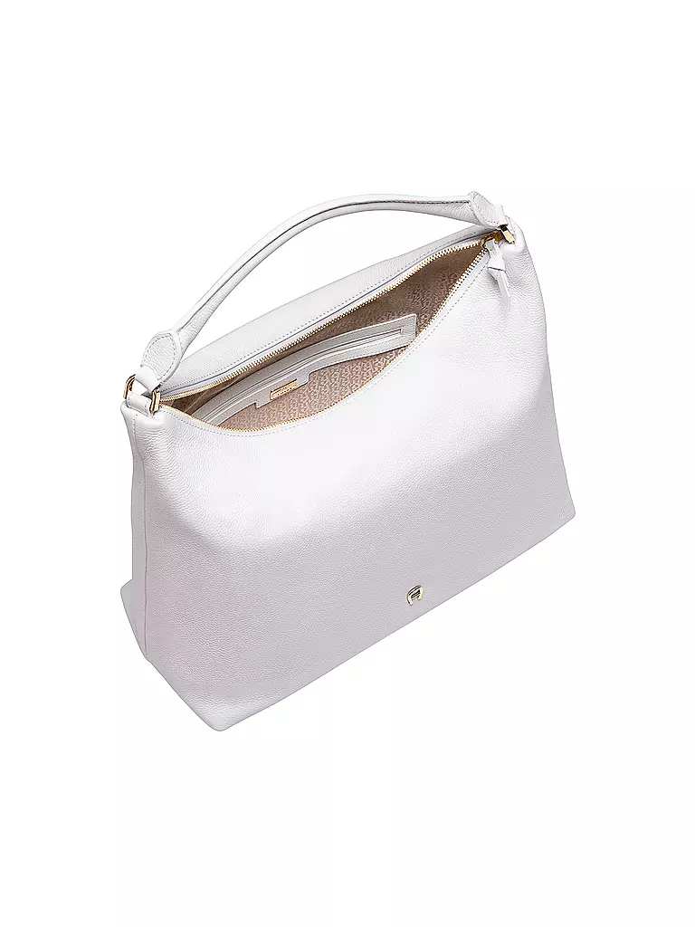 AIGNER | Ledertasche - Hobo Bag ZITA Medium | weiss