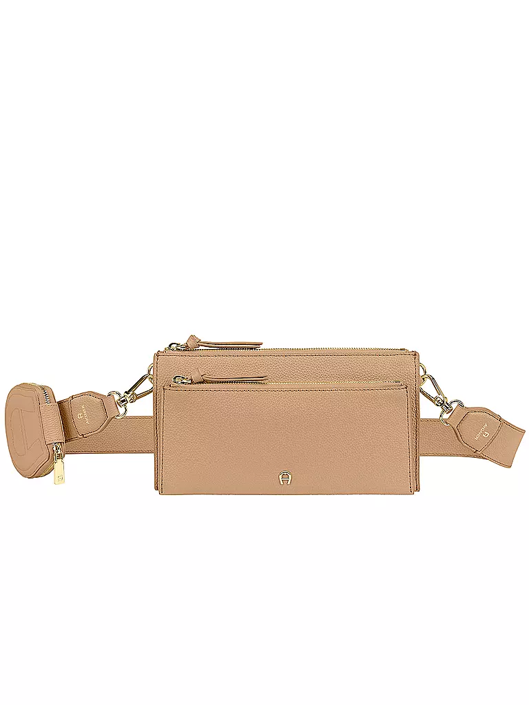 AIGNER | Ledertasche - Umhängetasche ISA S | beige