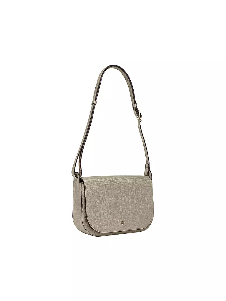 AIGNER | Ledertasche - Umhängetasche PURA Medium | schwarz