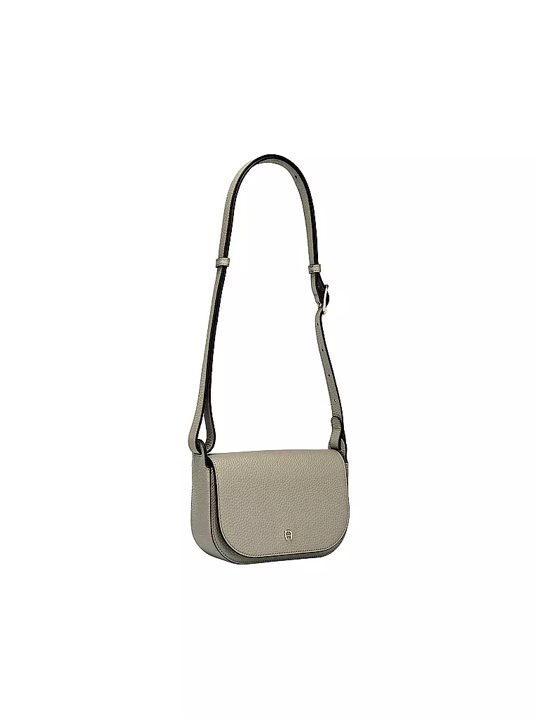 AIGNER | Ledertasche - Umhängetasche PURA Small | schwarz