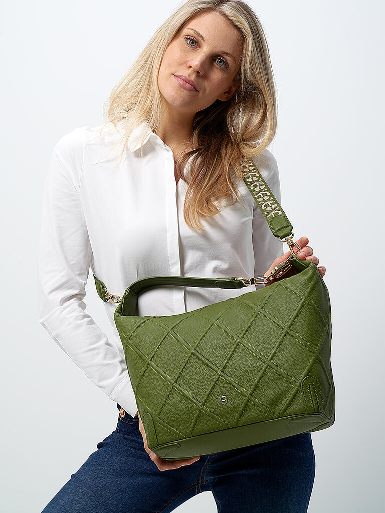 AIGNER | Tasche - Hobo Palermo M  | grün