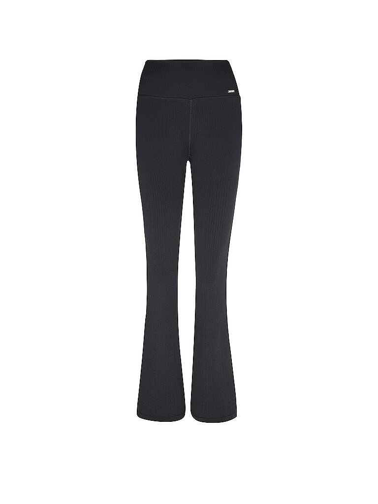 Leggings Flared Fit schwarz XL damen