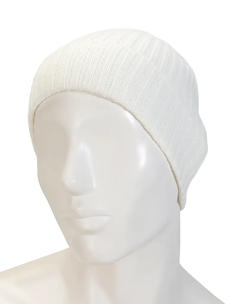 AKAROA | Kaschmirmütze - Haube LU | weiss