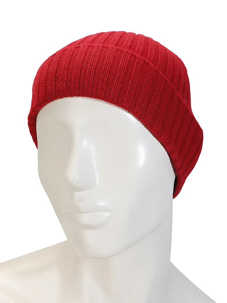 AKAROA | Kaschmirmütze - Haube LU | rot