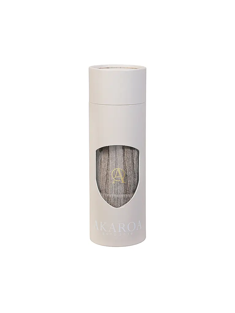 AKAROA | Kaschmirmütze - Haube LU | beige