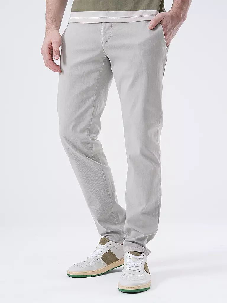 ALBERTO | Chino Slim Fit ROB LIGHT SUPERSTRETCH | hellgrau