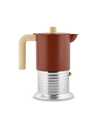 ALESSI | Espressokocher VITE 6 Tassen Aluminium/Braun