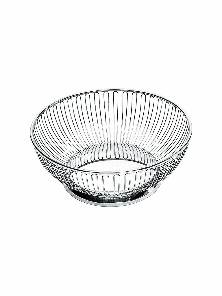 ALESSI Drahtkorb Rund 20cm Edelstahl  silber