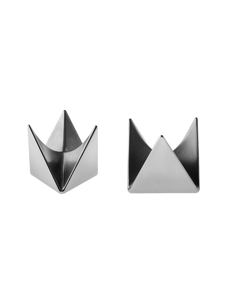 ALESSI Eierbecher 2-er Roost 4,5cm silber