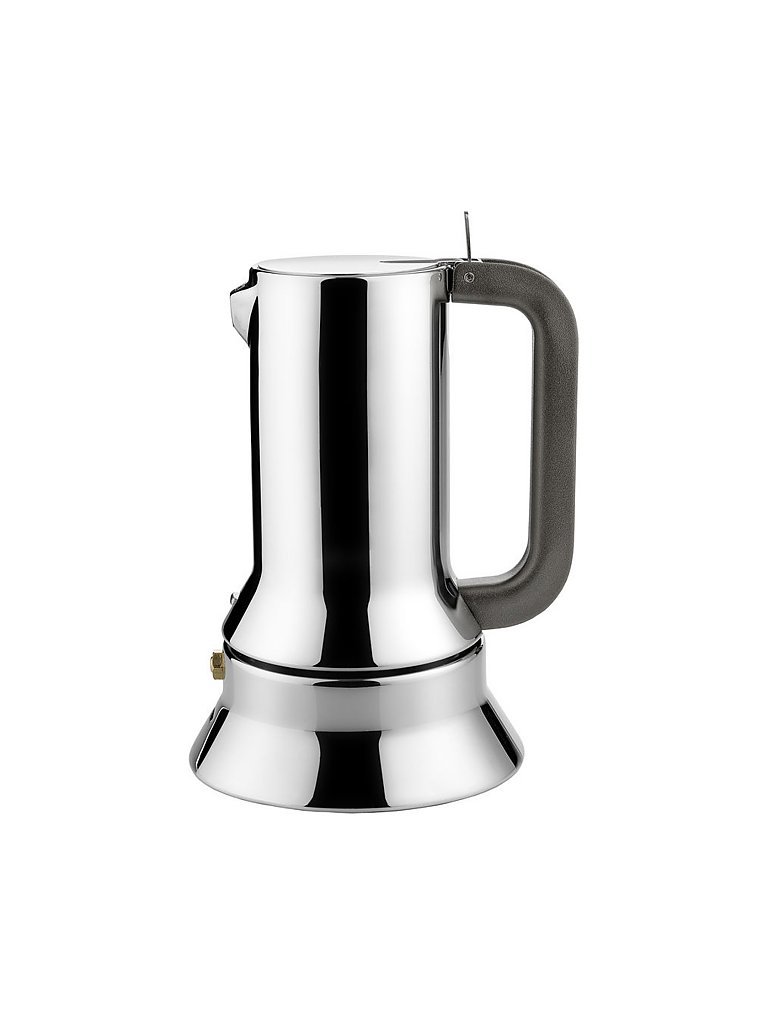 ALESSI Espressomaschine / 3 Tassen silber