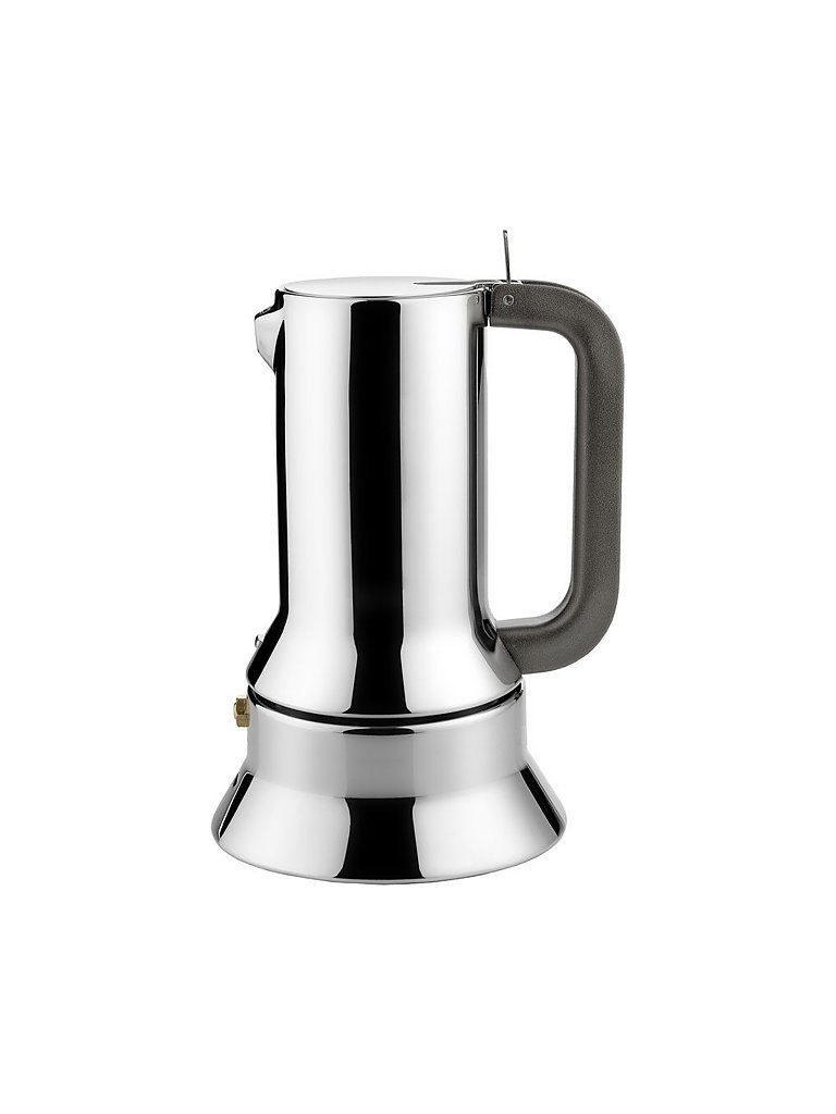 ALESSI Espressomaschine / 6 Tassen silber