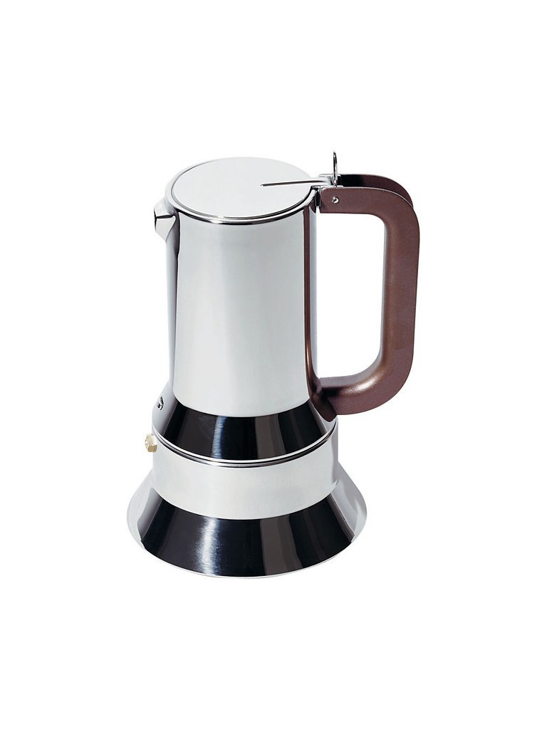 ALESSI Espressomaschine 10 Tassen silber