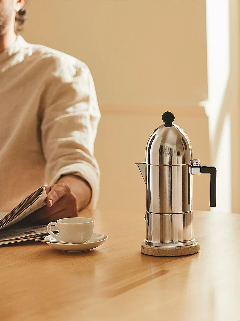ALESSI Cafetera espresso Le Cupola (3 tazas) plata