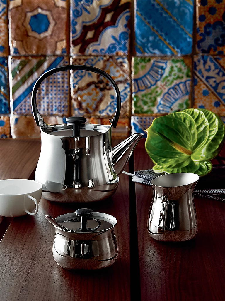 ALESSI Sucrier Cha en acier inoxydable argent