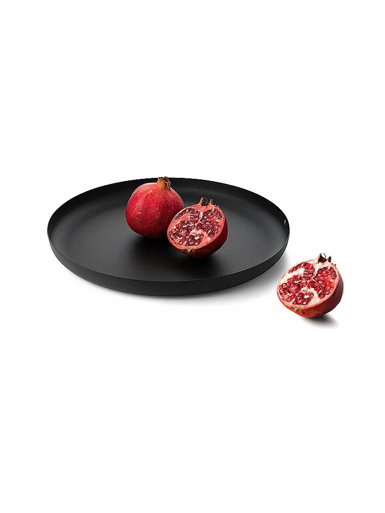 ALESSI Tablett 35cm Schwarz schwarz