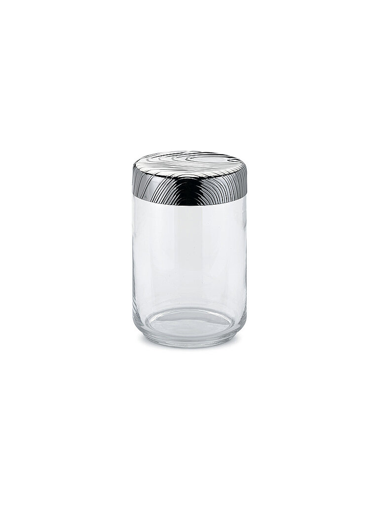 ALESSI Vorratsdose Veneer 1l Glas/Edelstahl
