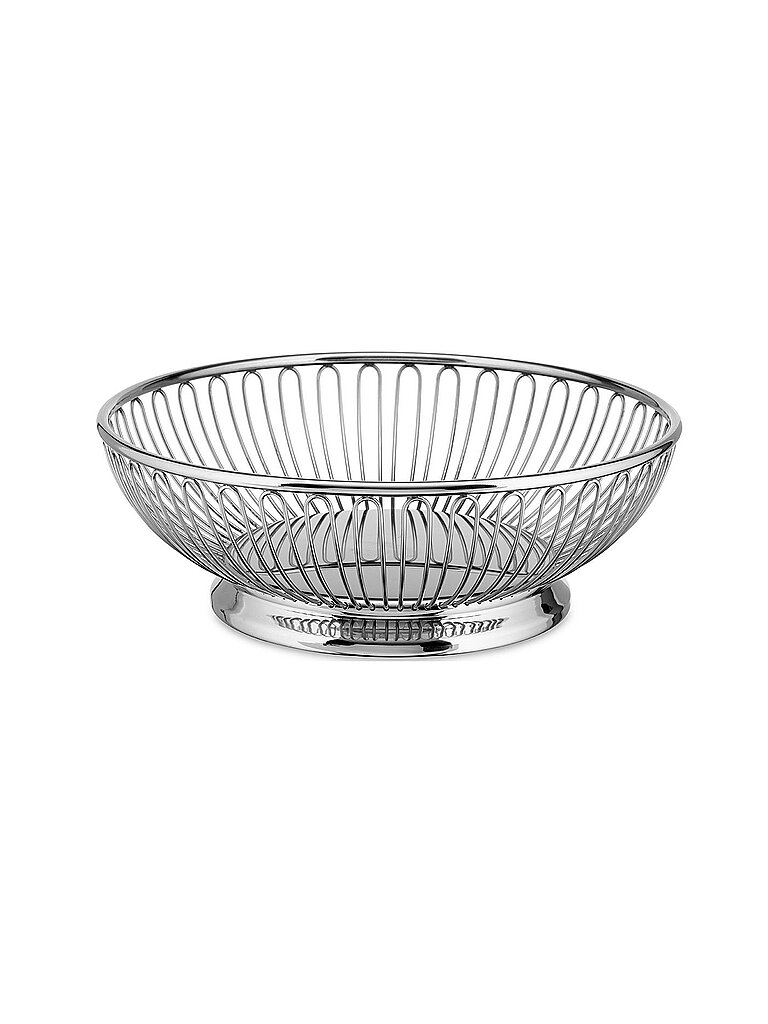 ALESSI Drahtkorb Rund 20cm Edelstahl  silber