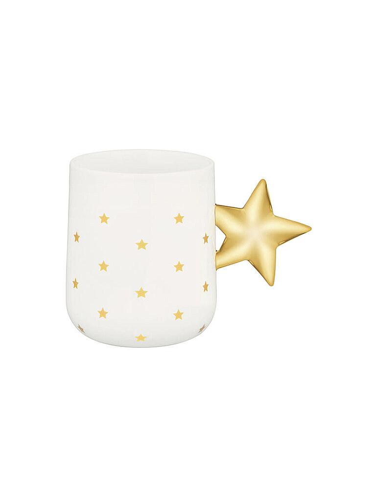 Weihnachts-Henkelbecher 0,37l DELIGHT Weiss/Gold weiss baby
