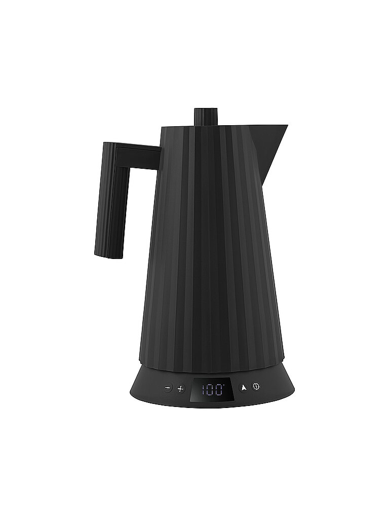 ALESSI Wasserkocher 1,7l Plissee Th. Harz / Schwarz schwarz