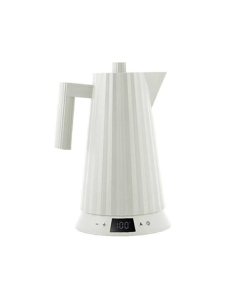 ALESSI Wasserkocher 1,7l Plissee Th. Harz / Weiss weiss