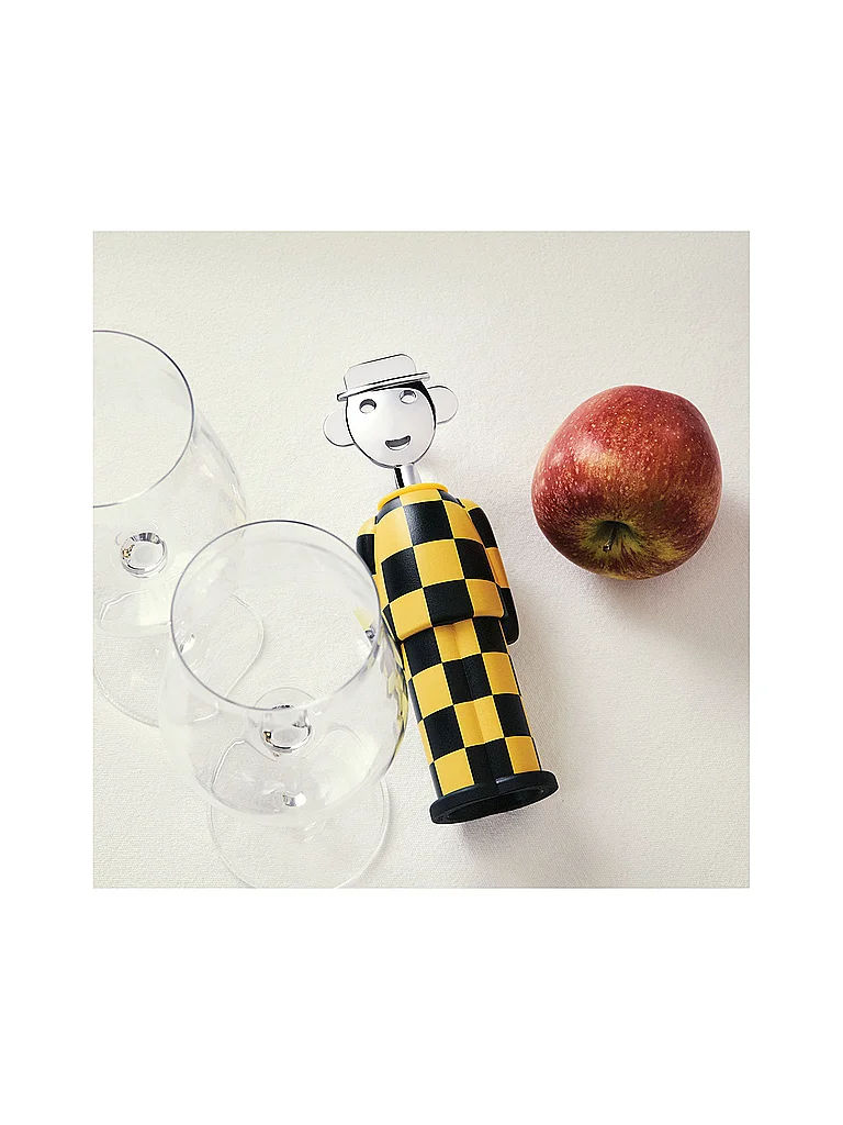 ALESSI Korkenzieher Alessandro M. - Giallo e Nero  bunt