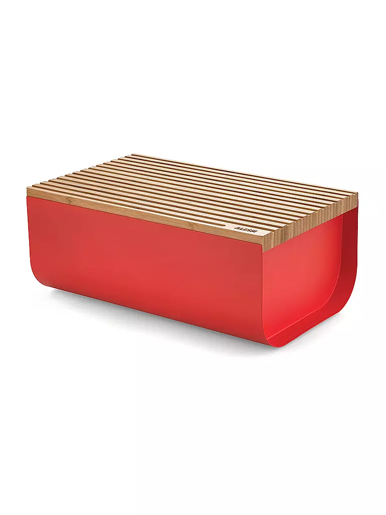 ALESSI | Brotkasten Mattina 34x21cm Rot/Bambus | rot