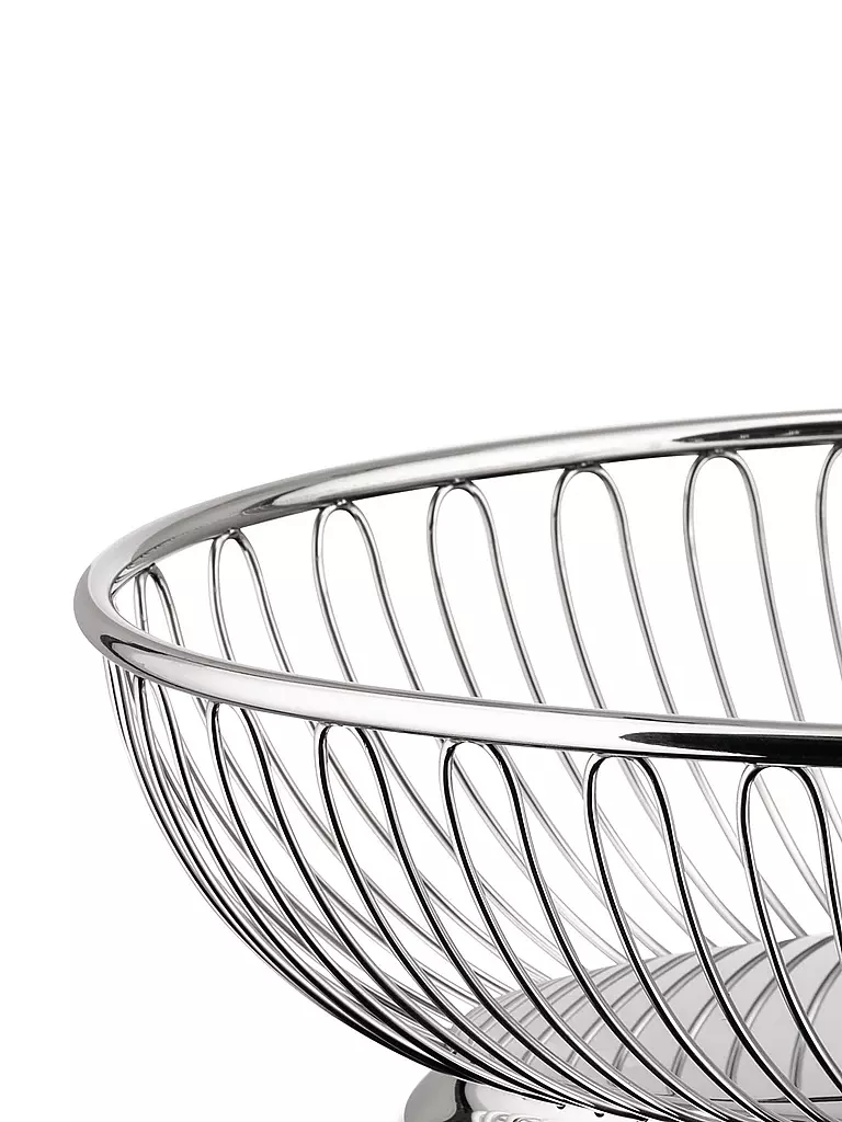 ALESSI | Drahtkorb oval 28cm | silber